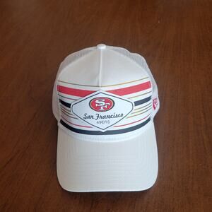 New Era  San Francisco 49ers  A-Frame 9FIFTY Trucker Snapback Hat Mesh back Rare
